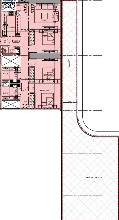 3 bedroom layout