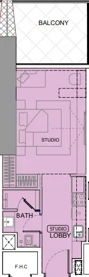 0 bedroom layout