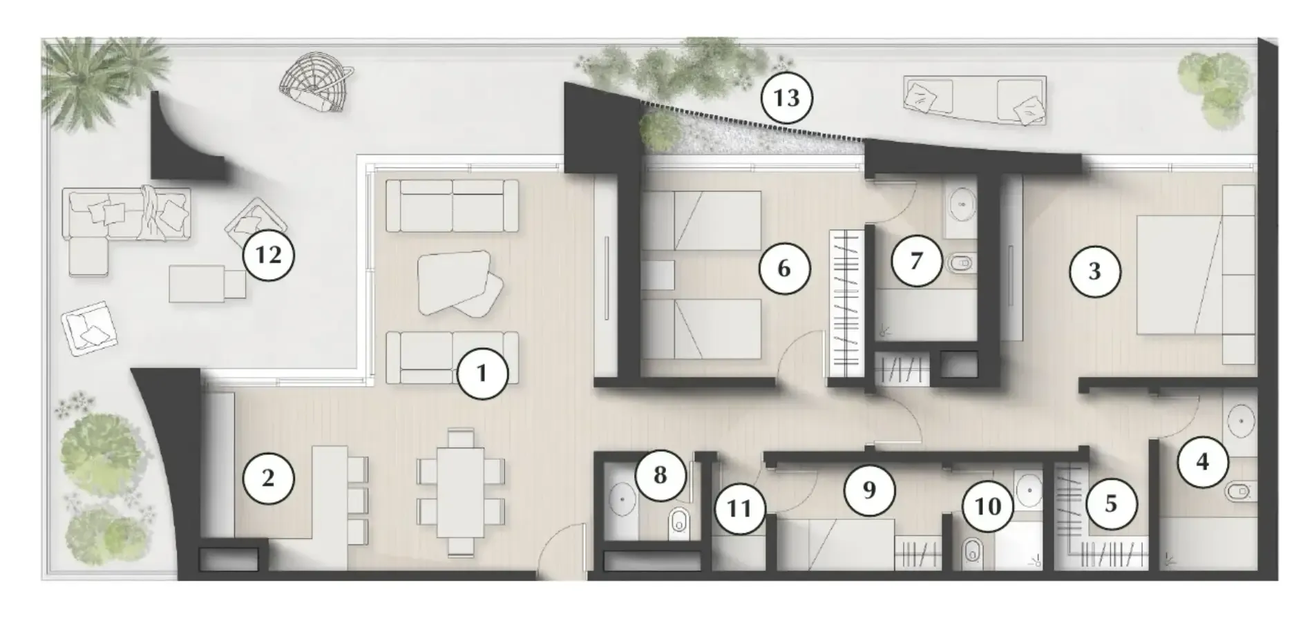 2 bedroom layout