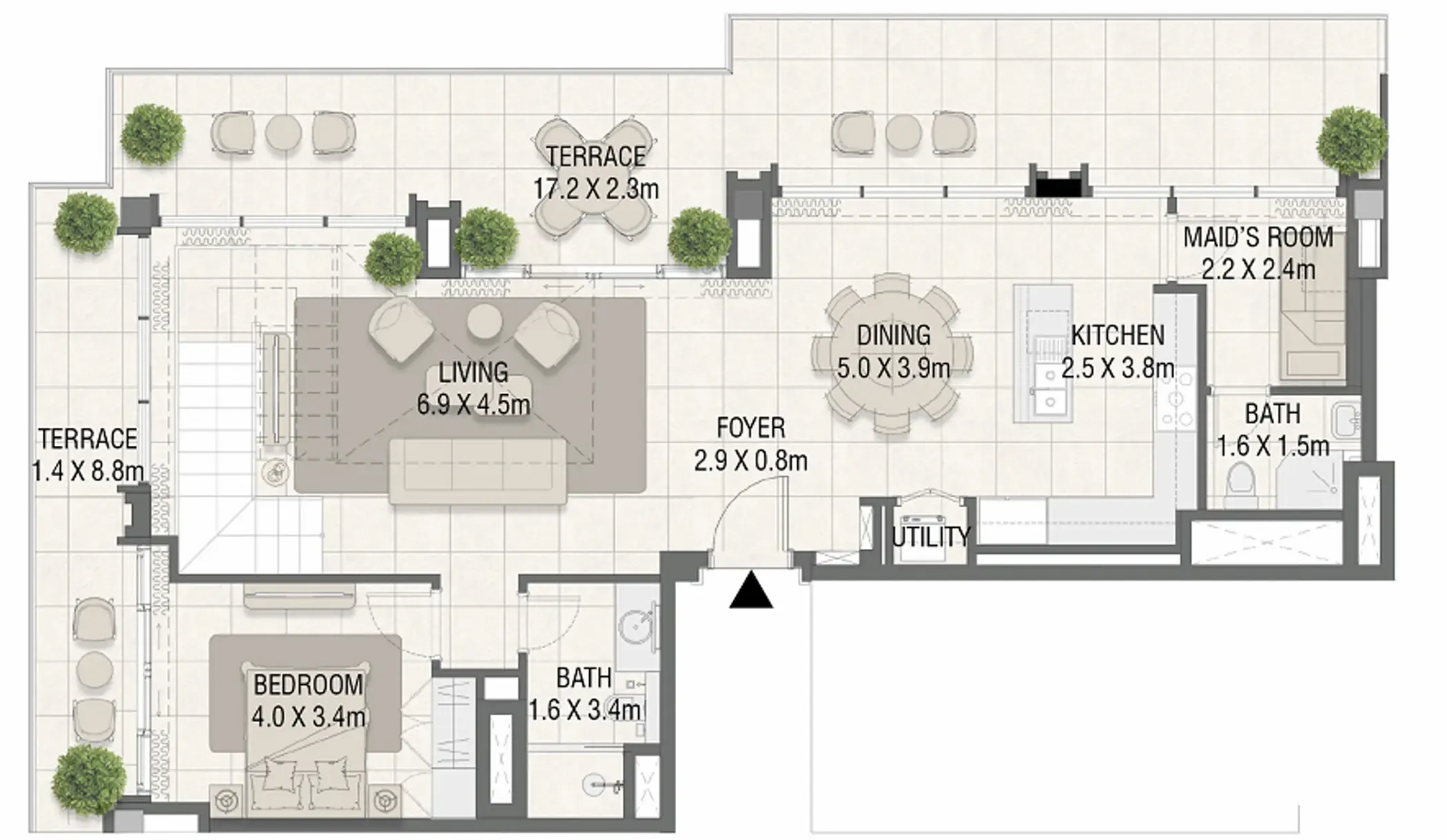 3 bedroom layout