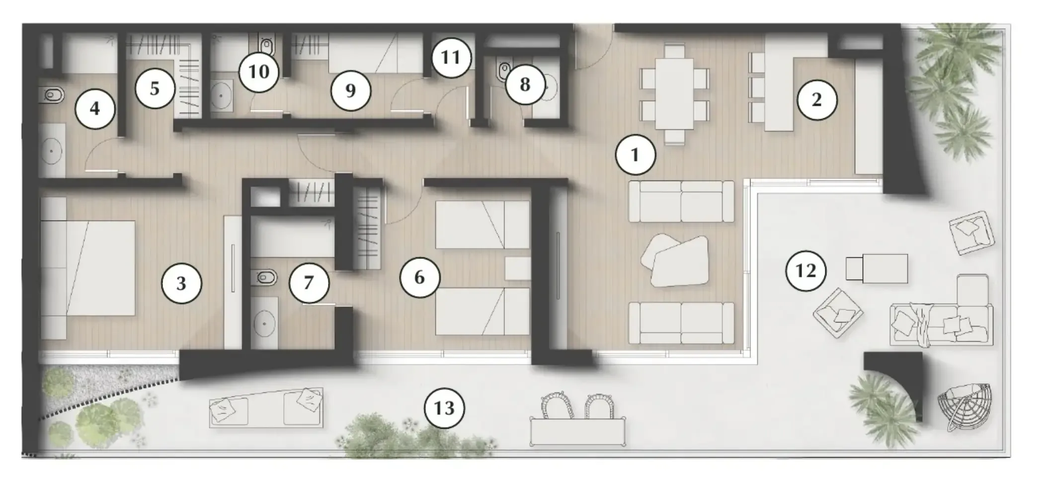 2 bedroom layout