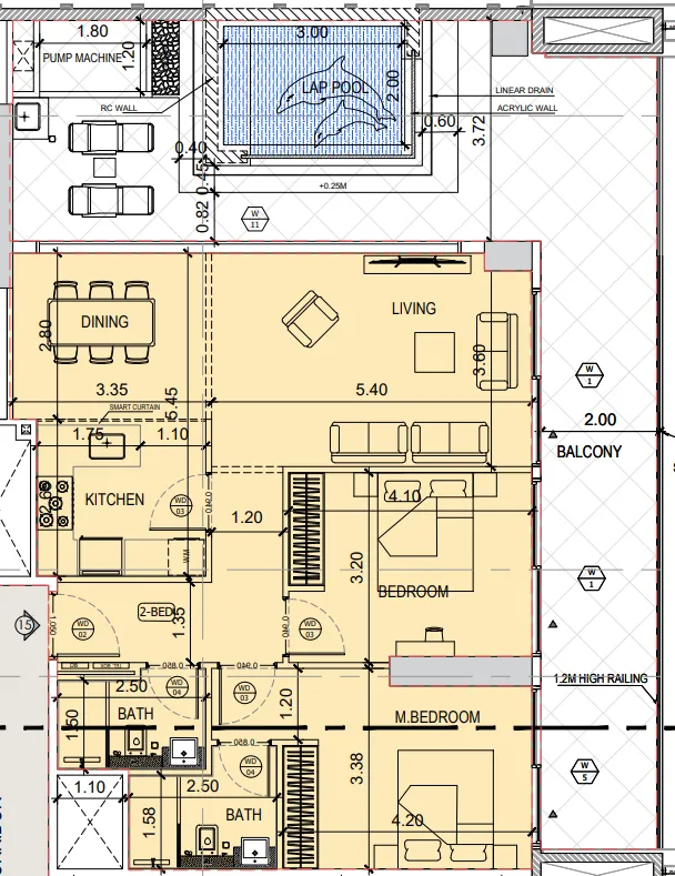 2 bedroom layout