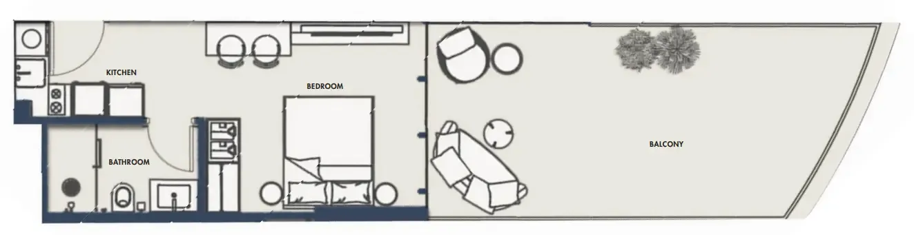 0 bedroom layout
