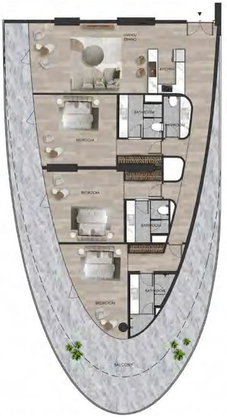 3 bedroom layout