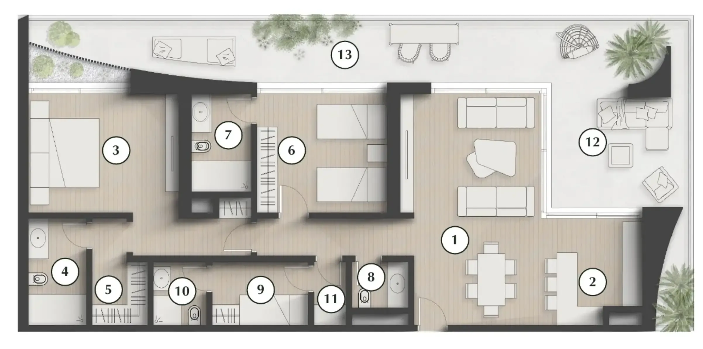 2 bedroom layout