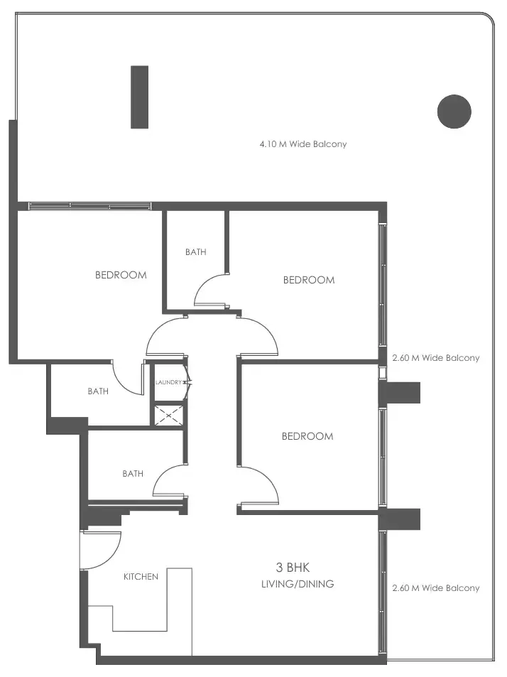 3 bedroom layout