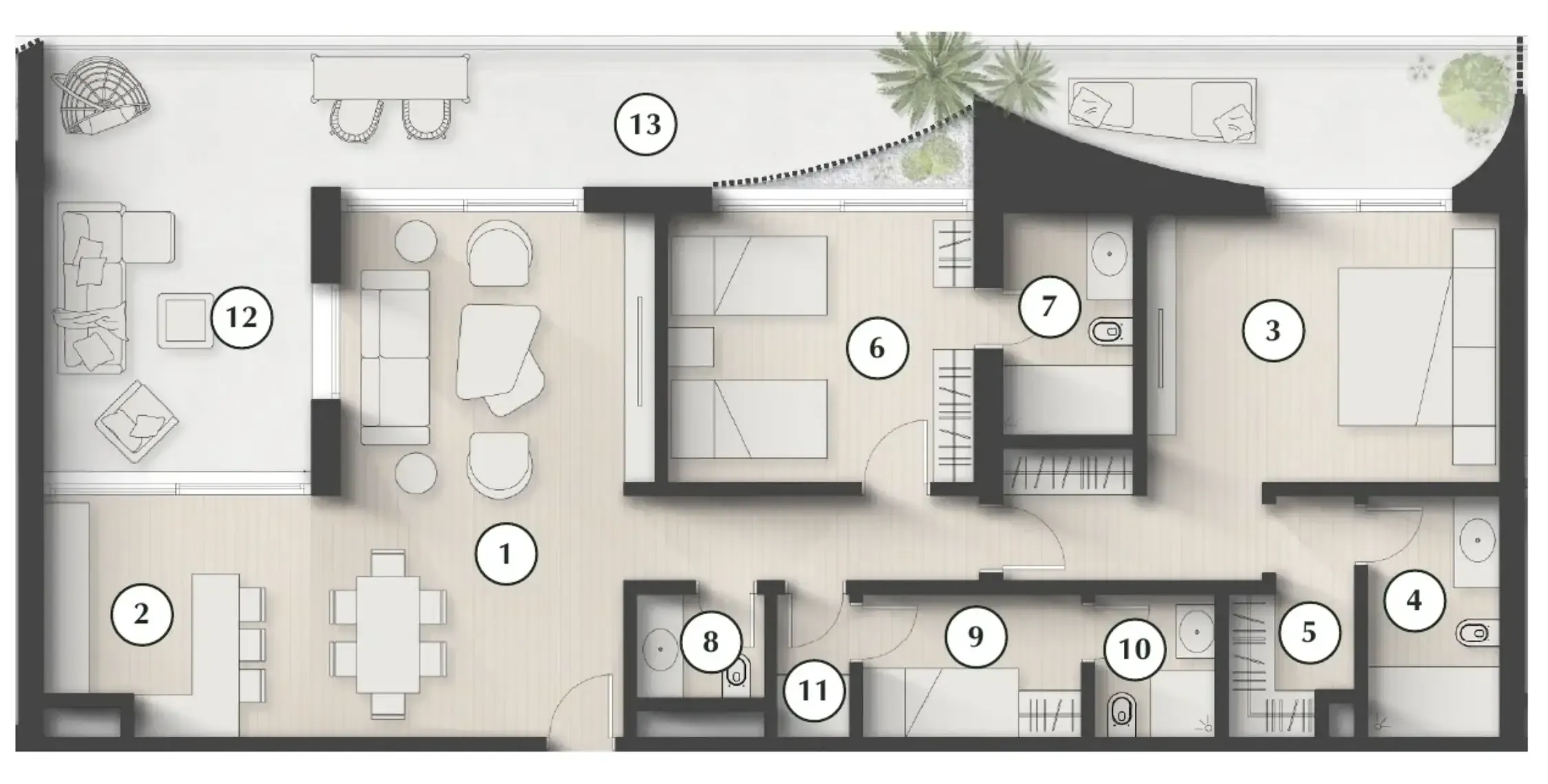 2 bedroom layout