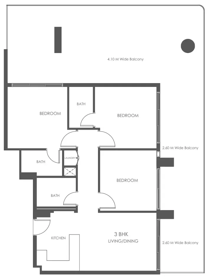3 bedroom layout