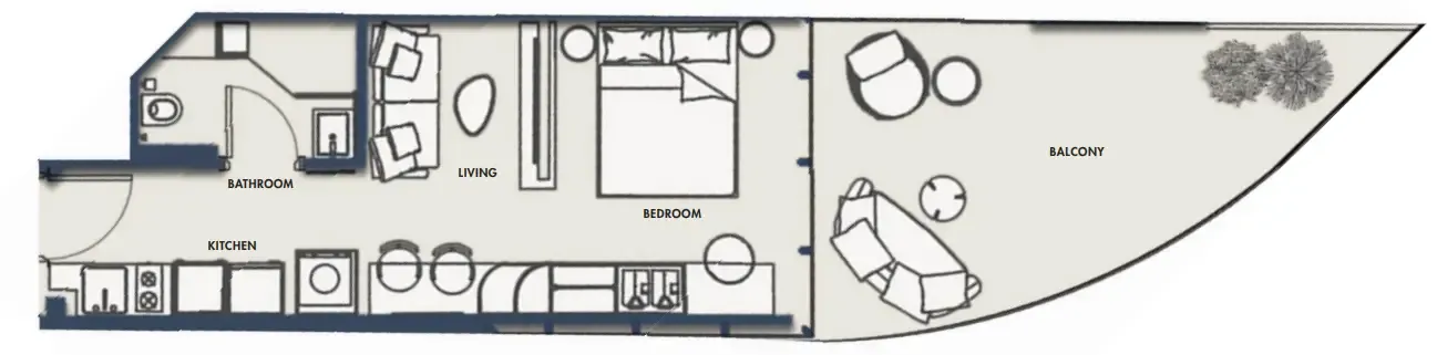 0 bedroom layout