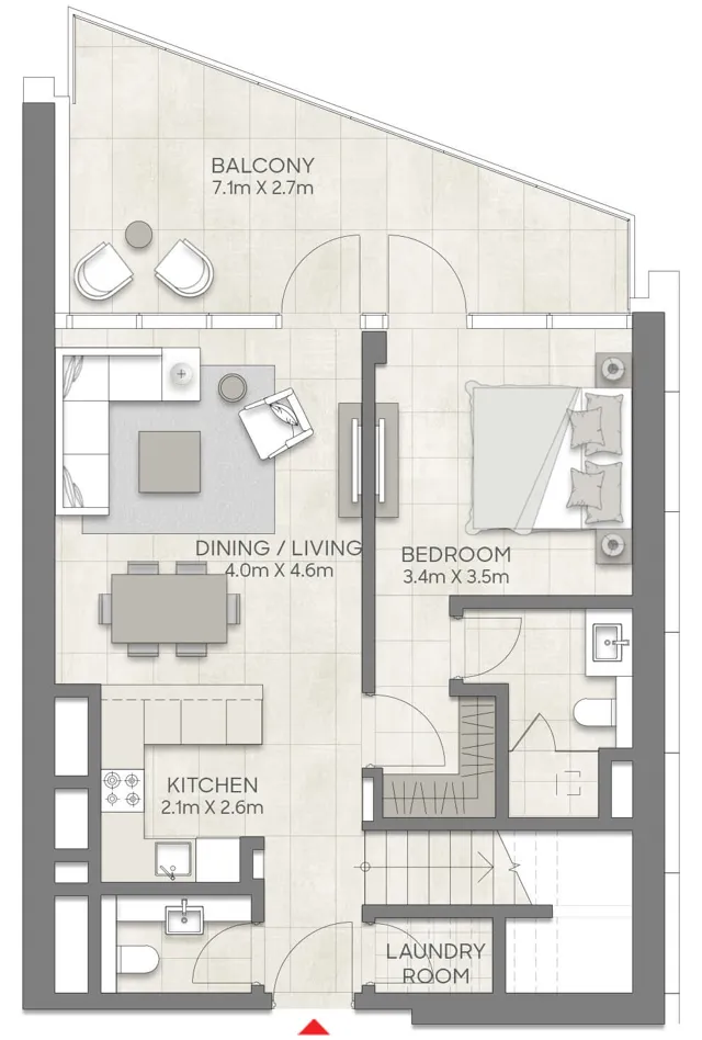 2 bedroom layout