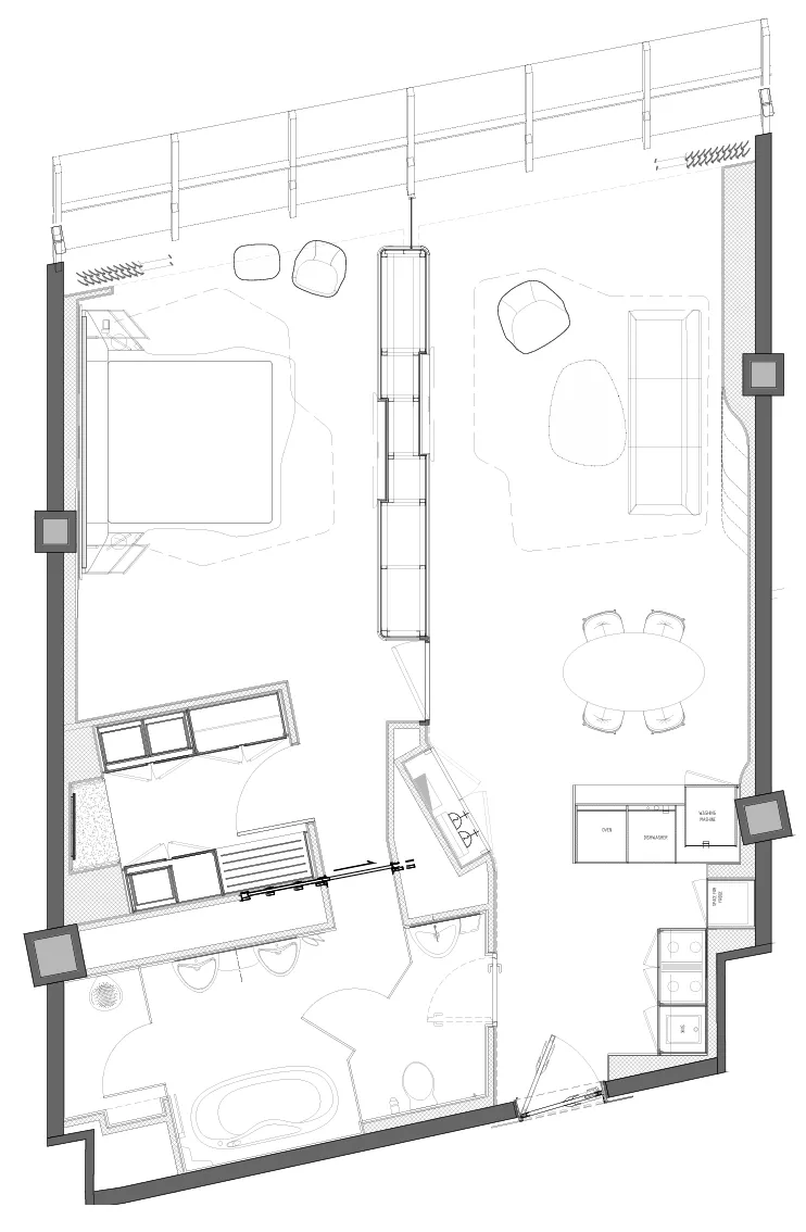 1 bedroom layout