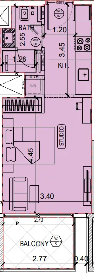 0 bedroom layout