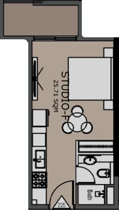 0 bedroom layout