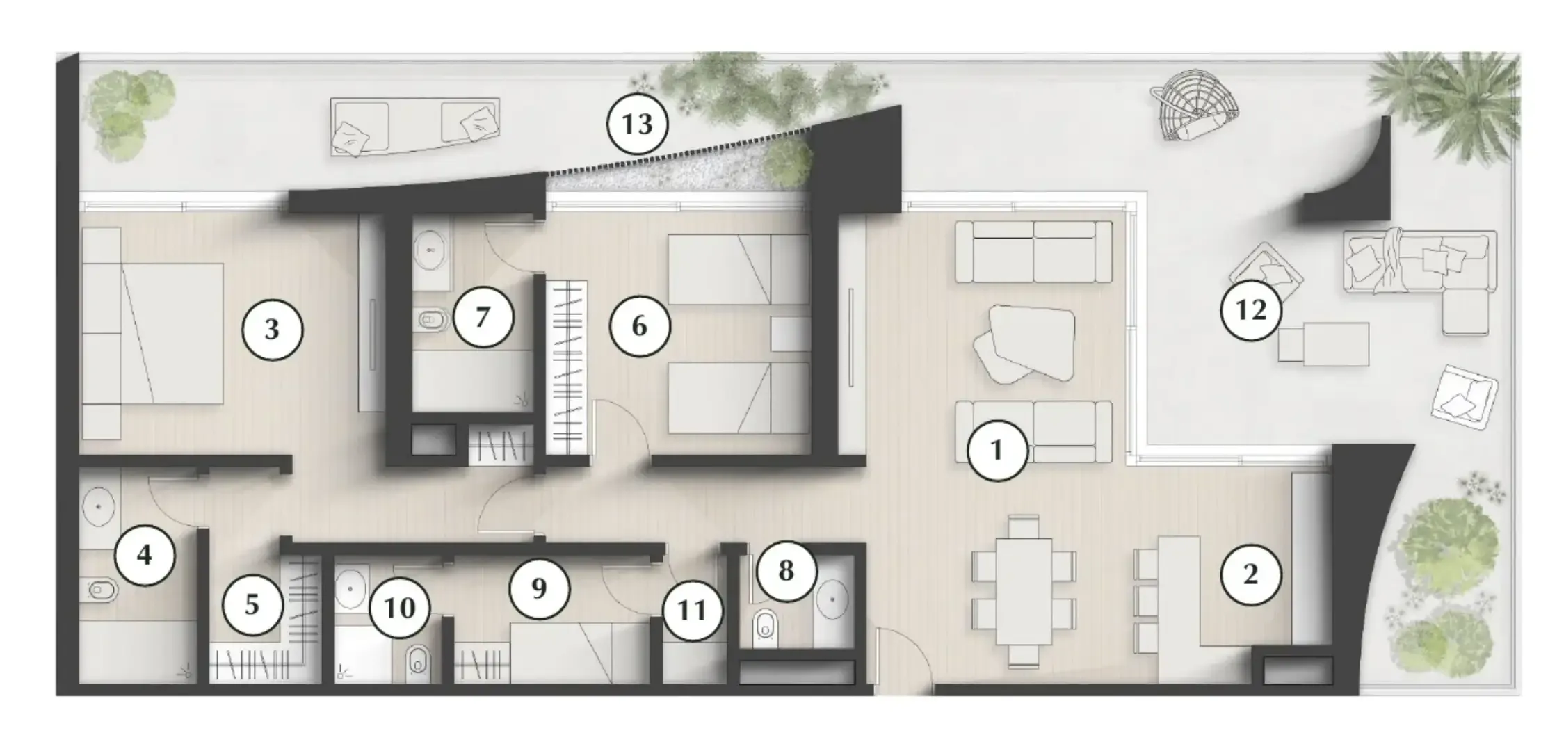2 bedroom layout