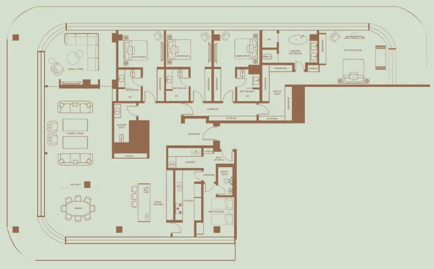 4 bedroom layout