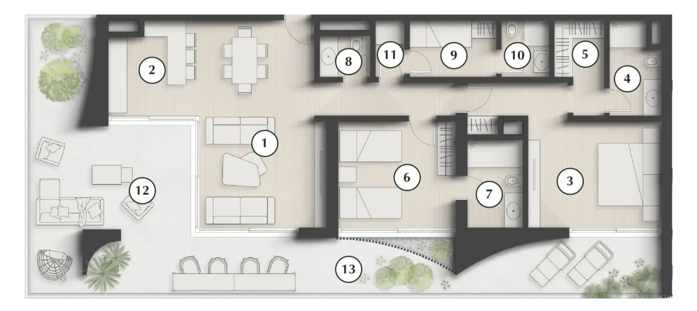 2 bedroom layout