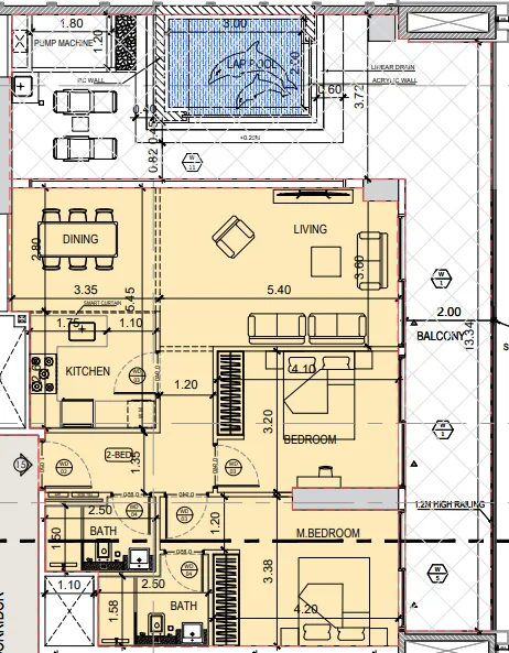 2 bedroom layout