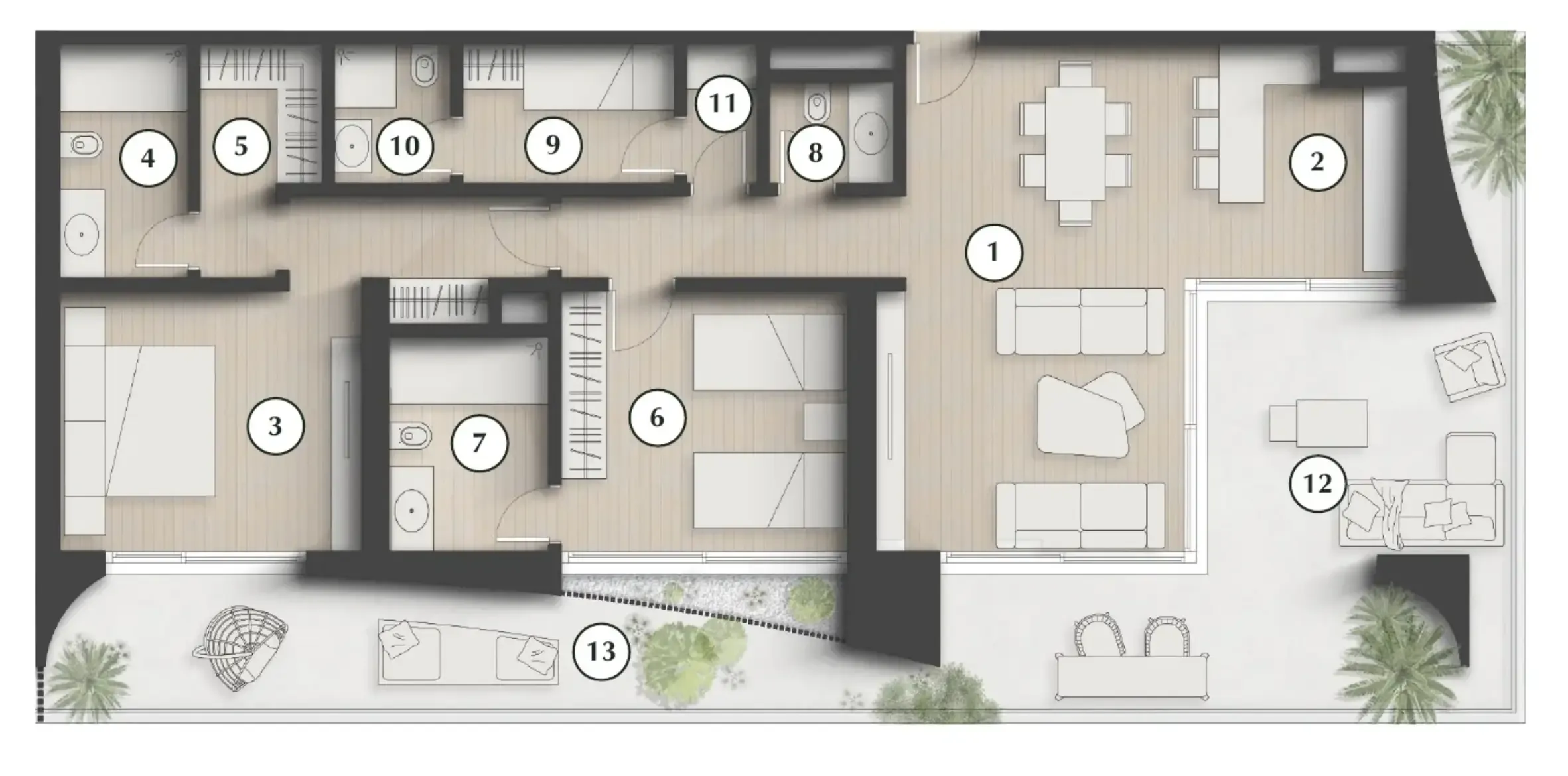 2 bedroom layout
