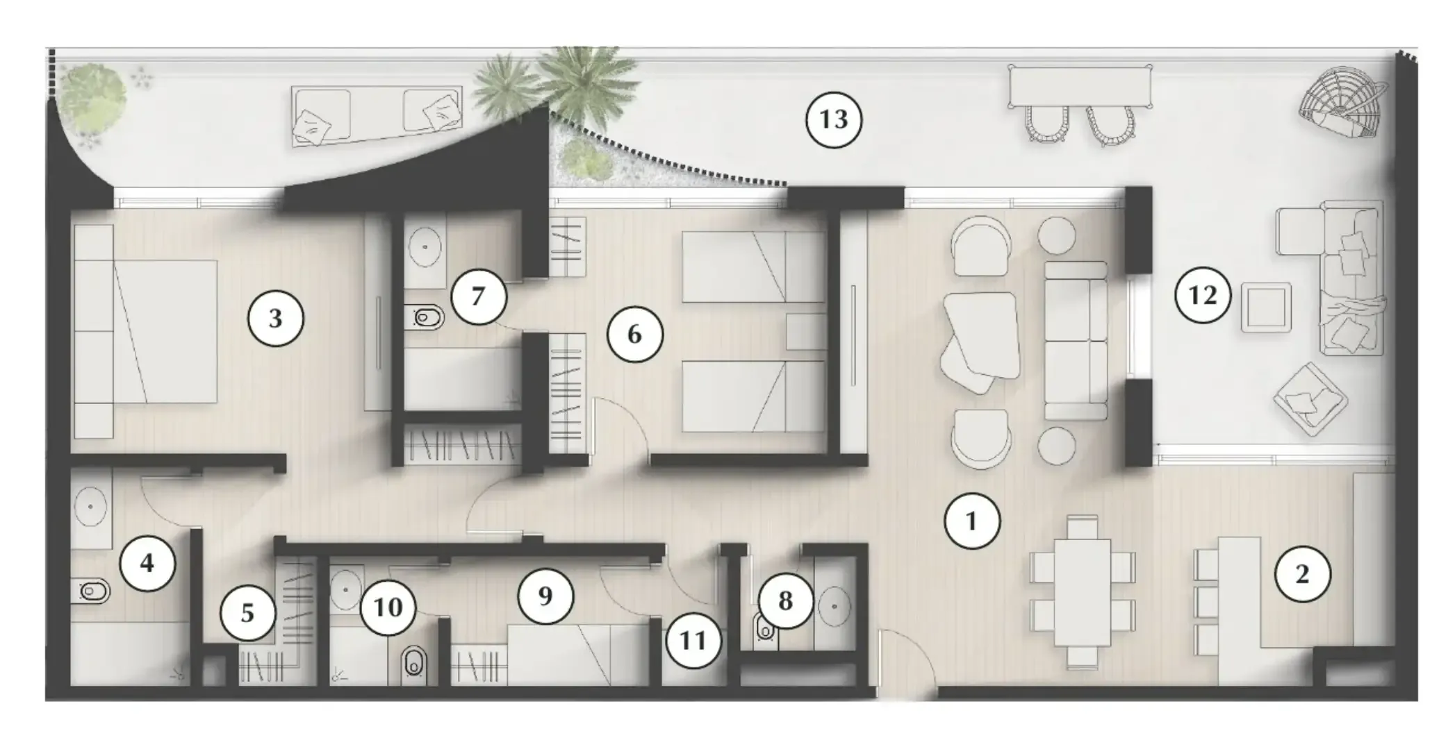 2 bedroom layout