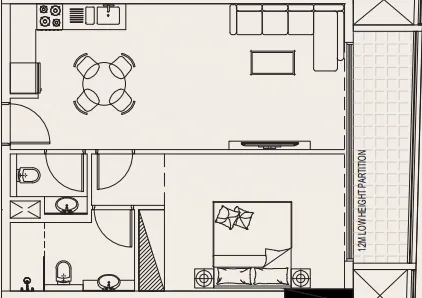 1 bedroom layout