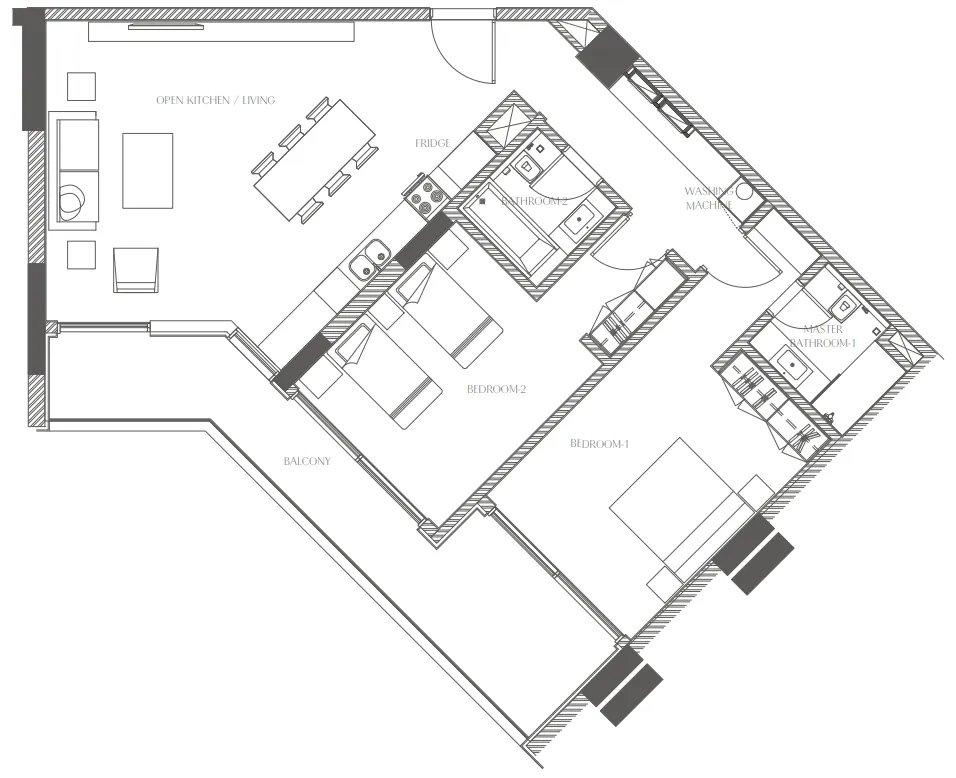 2 bedroom layout