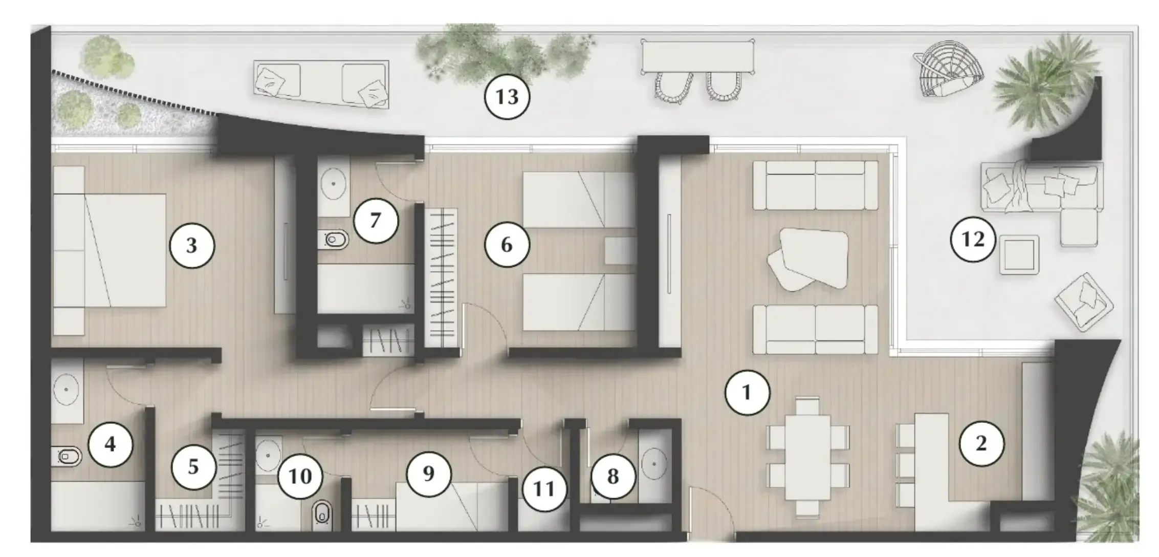 2 bedroom layout