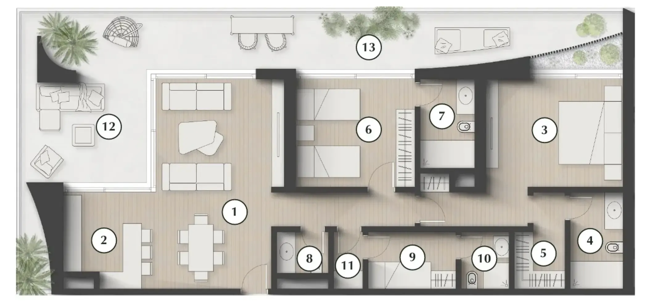 2 bedroom layout