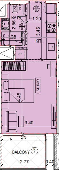 0 bedroom layout