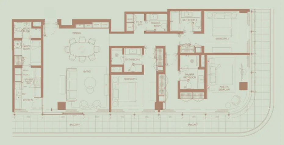 3 bedroom layout