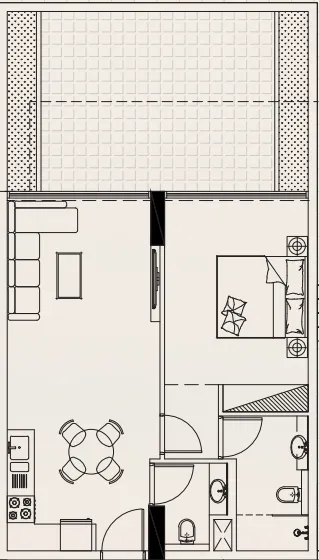 1 bedroom layout