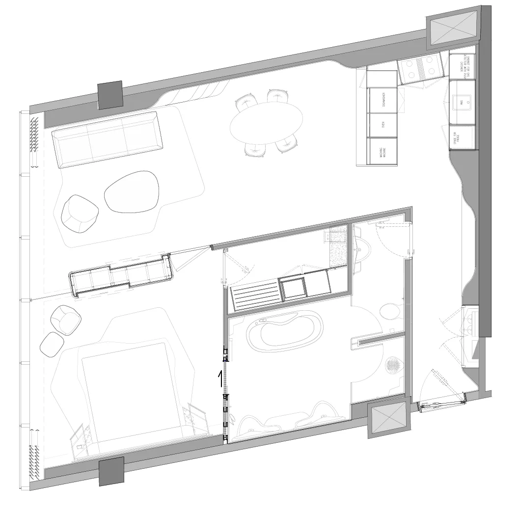1 bedroom layout