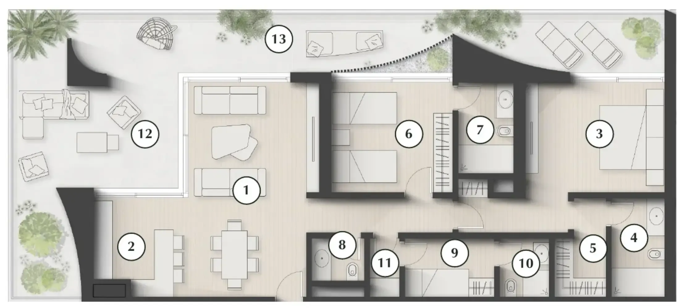 2 bedroom layout