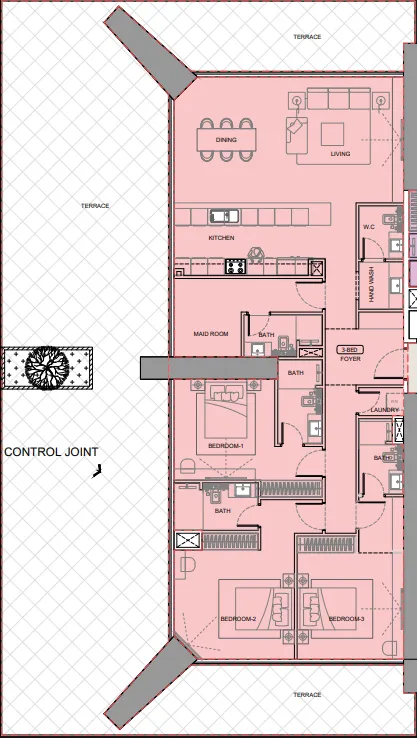 3 bedroom layout