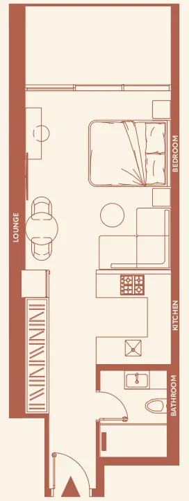 0 bedroom layout