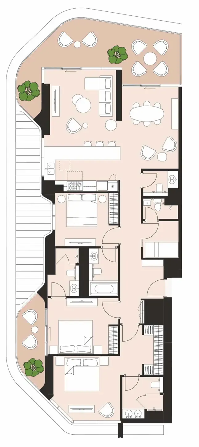 3 bedroom layout