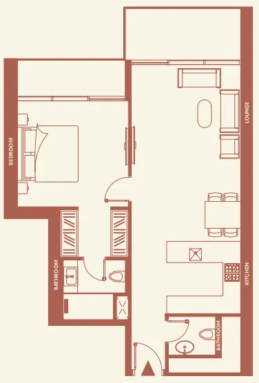 1 bedroom layout