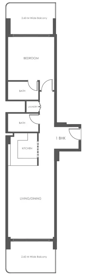 1 bedroom layout