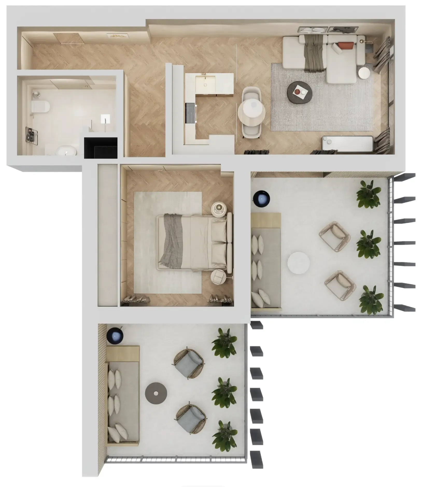 1 bedroom layout