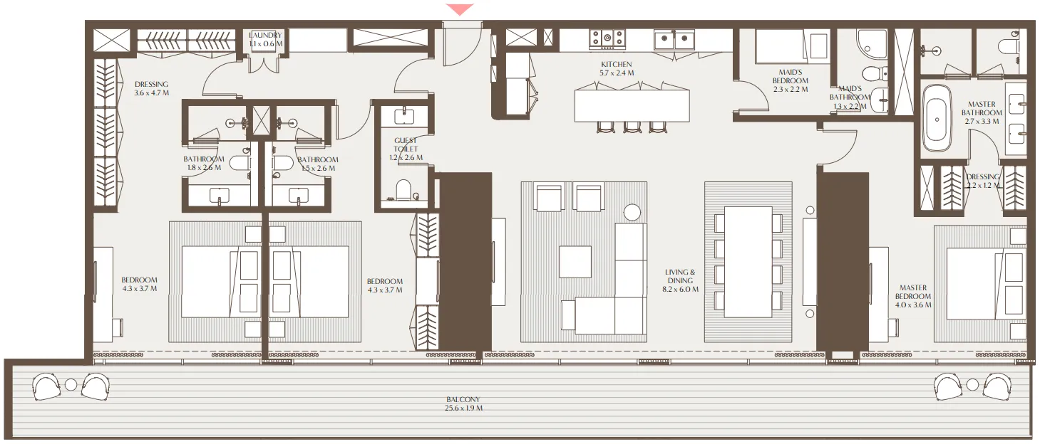3 bedroom layout