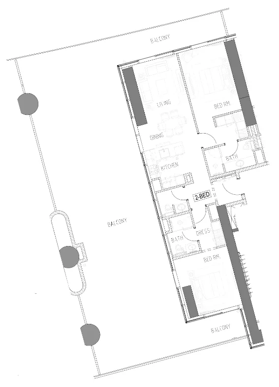 2 bedroom layout