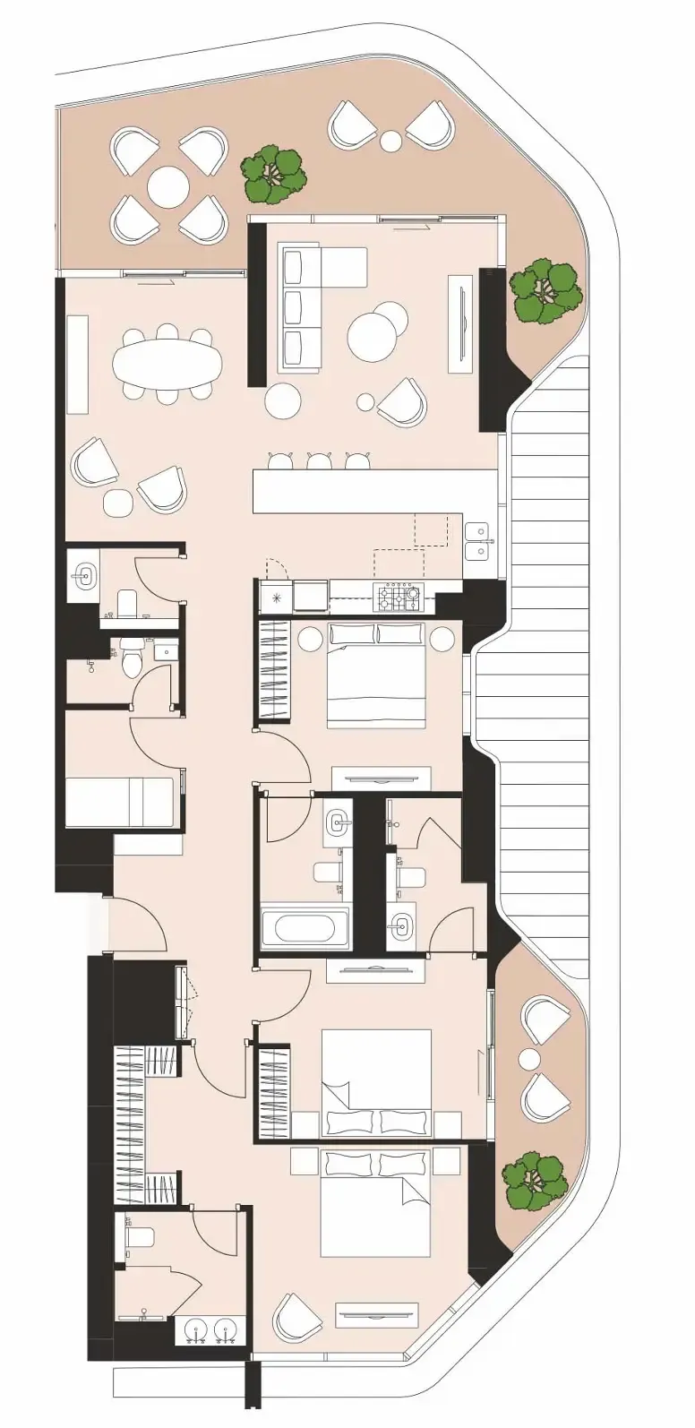 3 bedroom layout