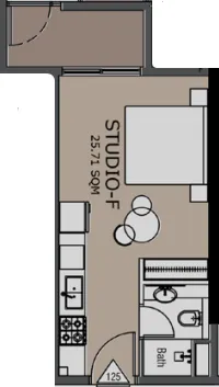 0 bedroom layout