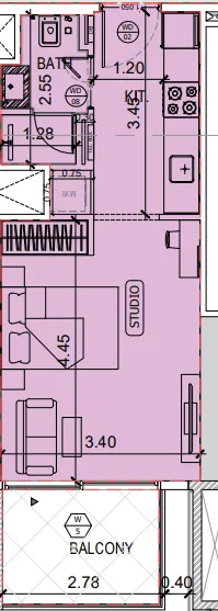 0 bedroom layout