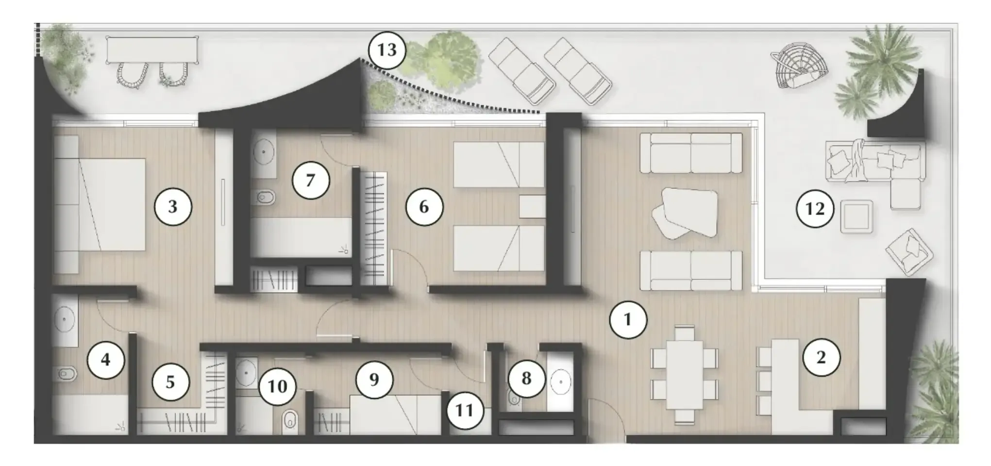 2 bedroom layout