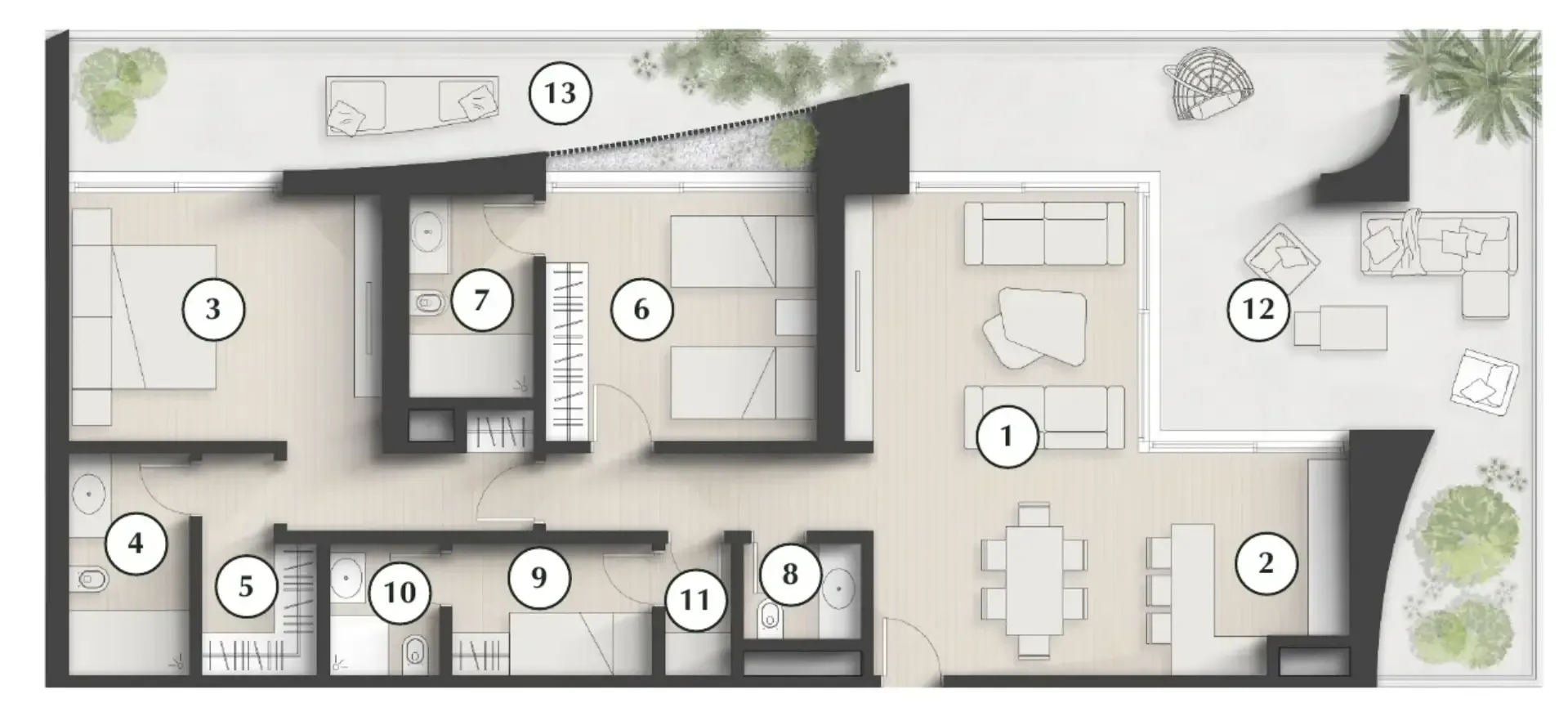 2 bedroom layout