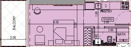 0 bedroom layout