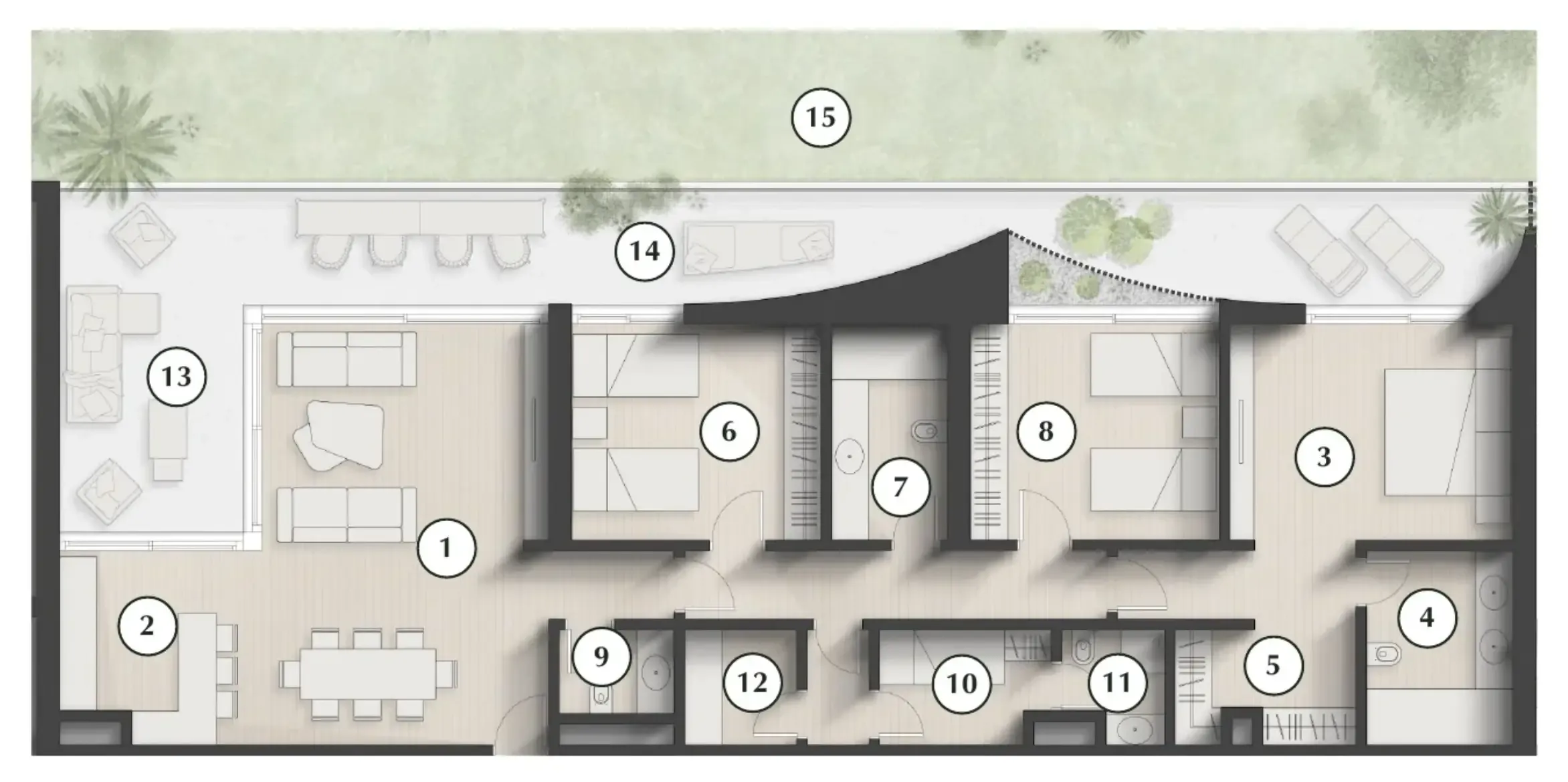 3 bedroom layout