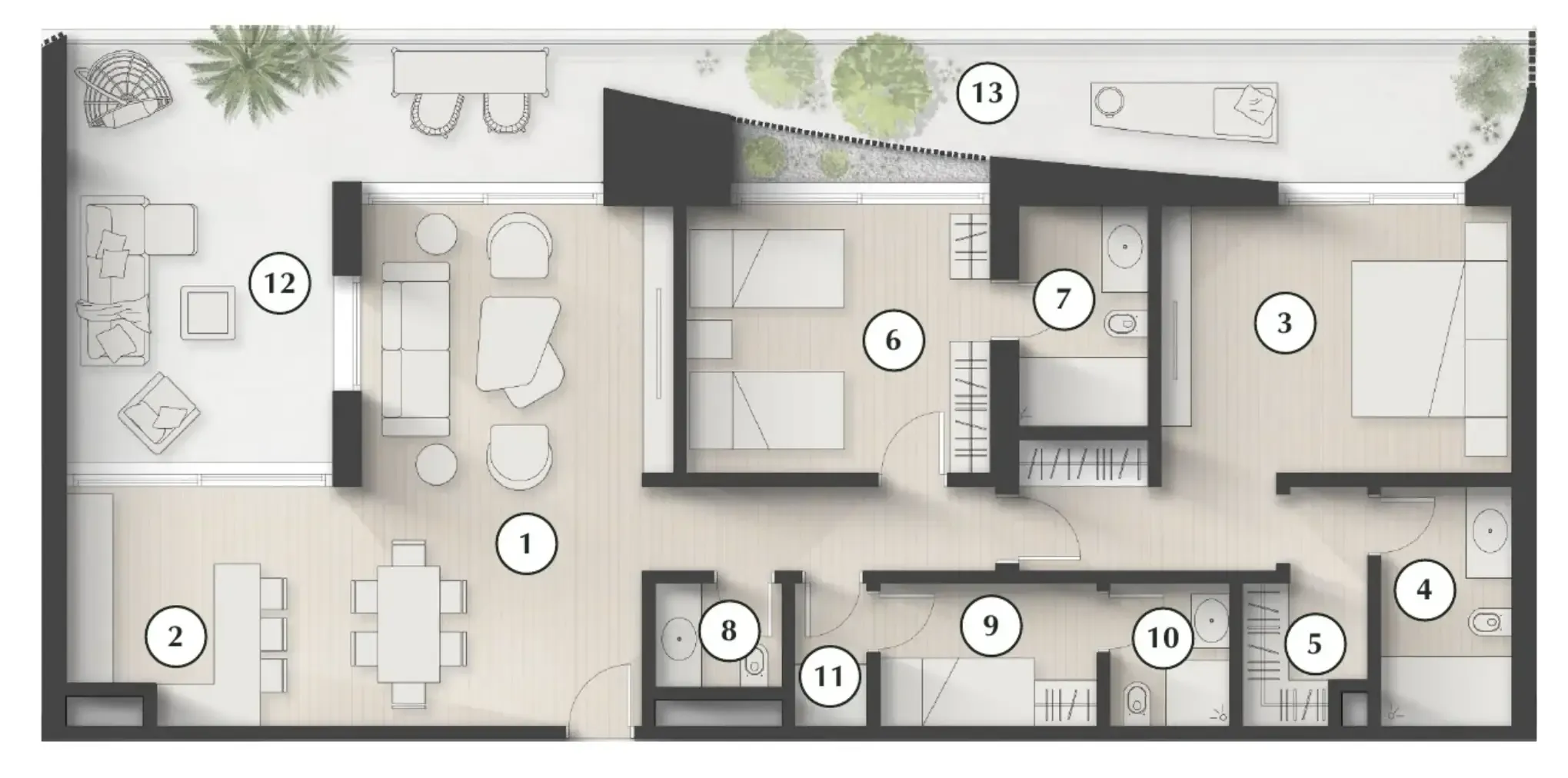 2 bedroom layout