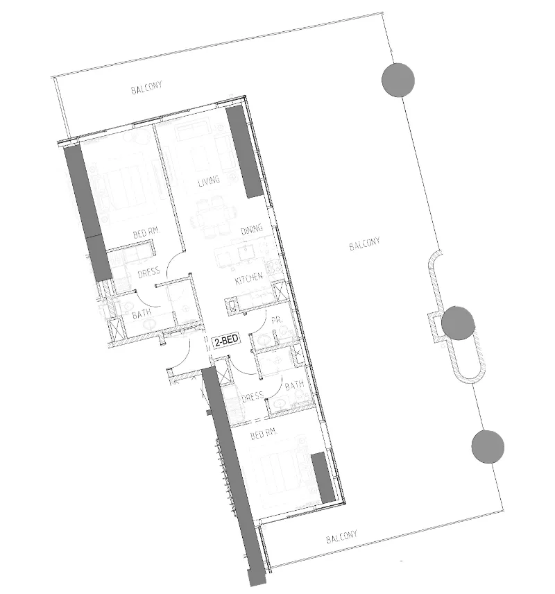 2 bedroom layout