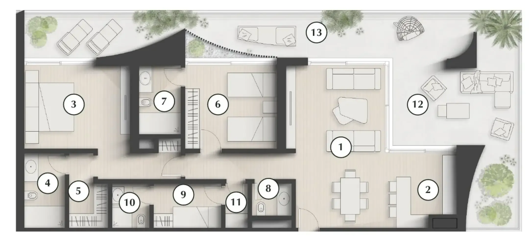 2 bedroom layout